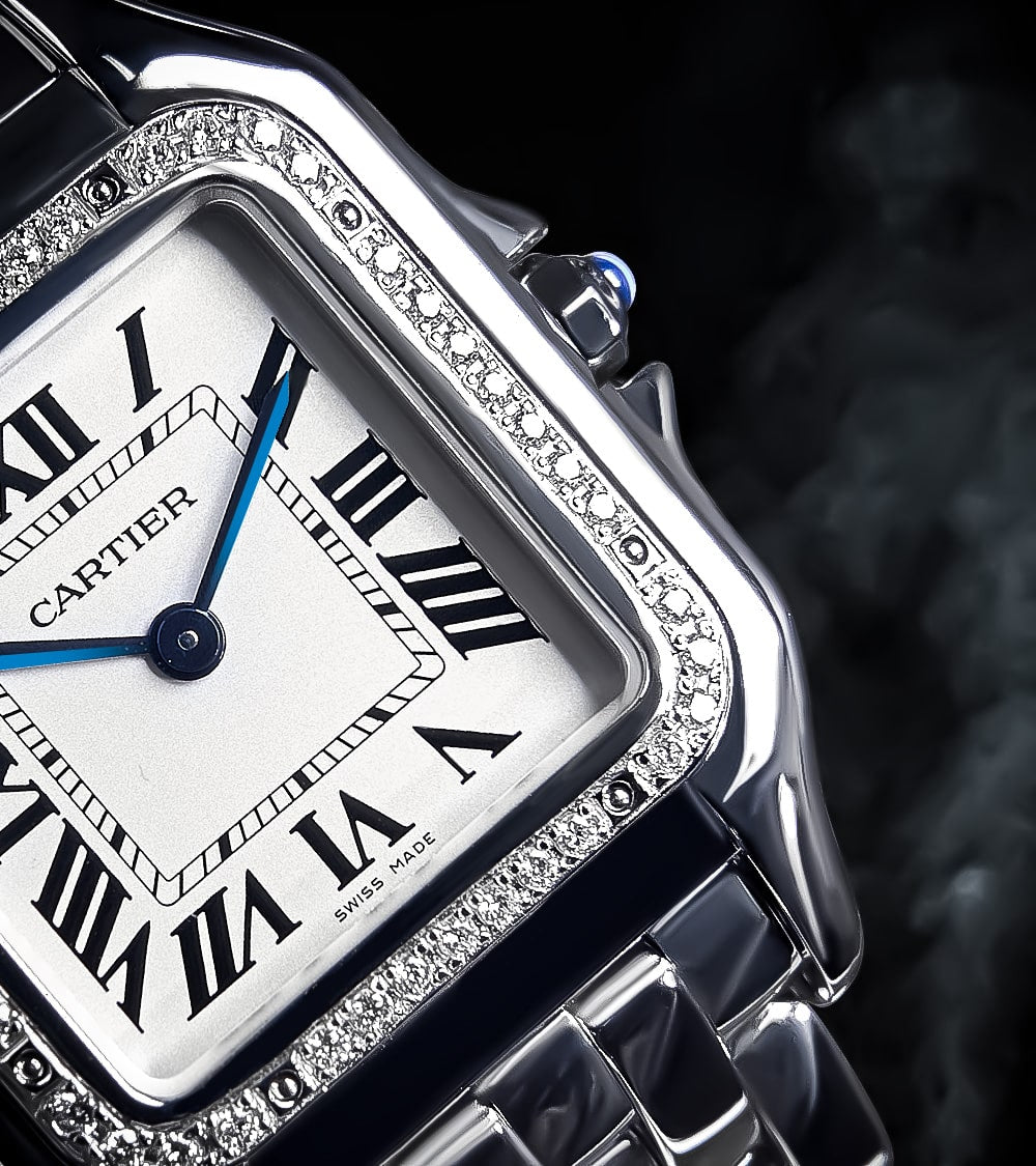 Cartier Panthère Medium - Steel - Quartz Movement - Custom Diamond-Set