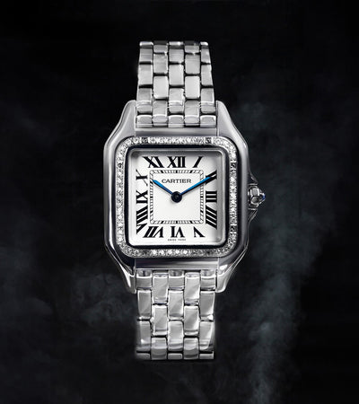 Cartier Panthère Medium - Steel - Quartz Movement - Custom Diamond-Set
