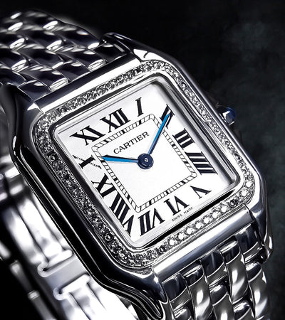 Cartier Panthère Medium - Steel - Quartz Movement - Custom Diamond-Set