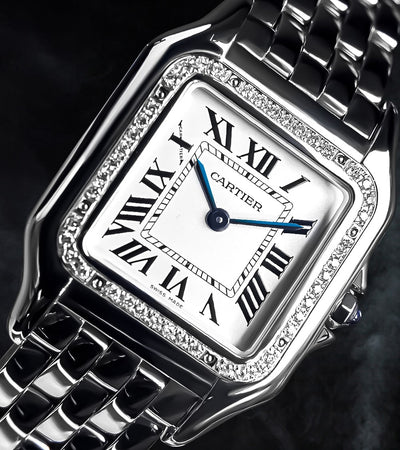Cartier Panthère Medium - Steel - Quartz Movement - Custom Diamond-Set