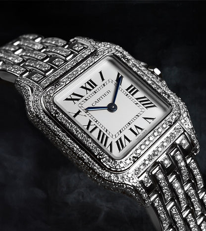 Cartier Panthère Medium - Steel - Quartz Movement - Custom Diamond-Set