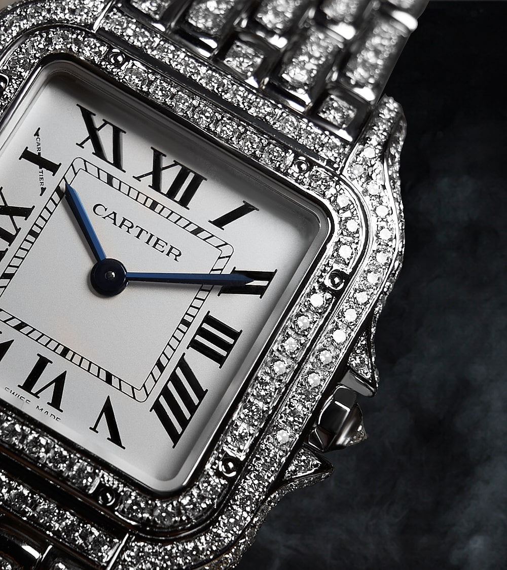 Cartier Panthère Medium - Steel - Quartz Movement - Custom Diamond-Set