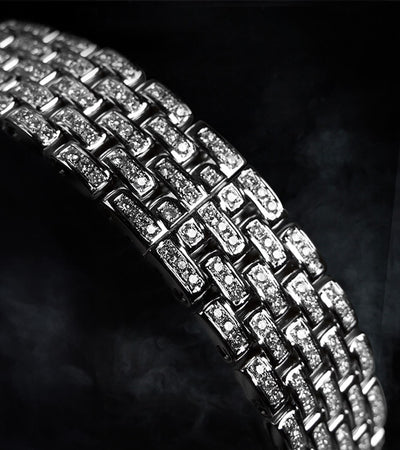 Cartier Panthère Small - Steel - Quartz Movement - Custom Diamond-Set