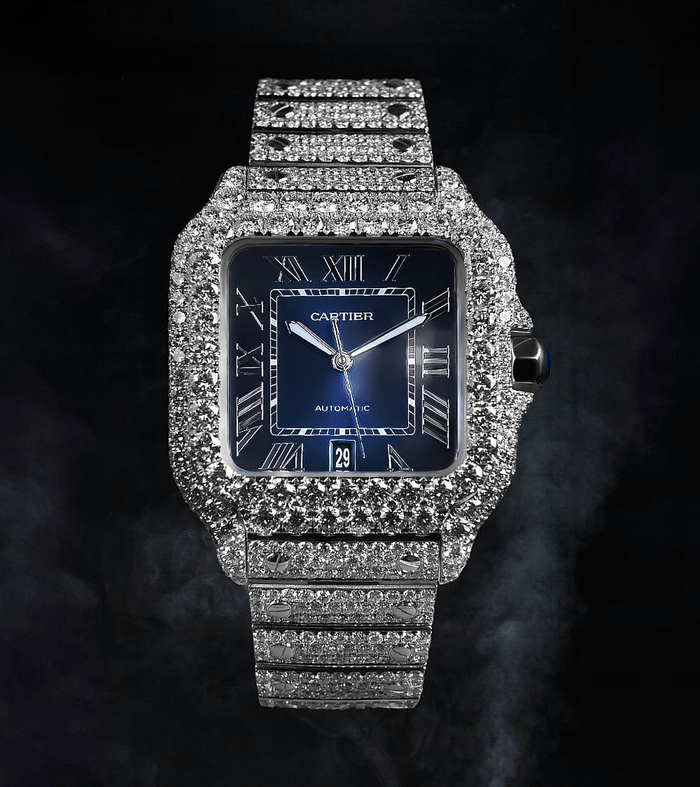 Cartier-Santos-Large-39.8-Steel-Diamond-CARSAN0180-0-min