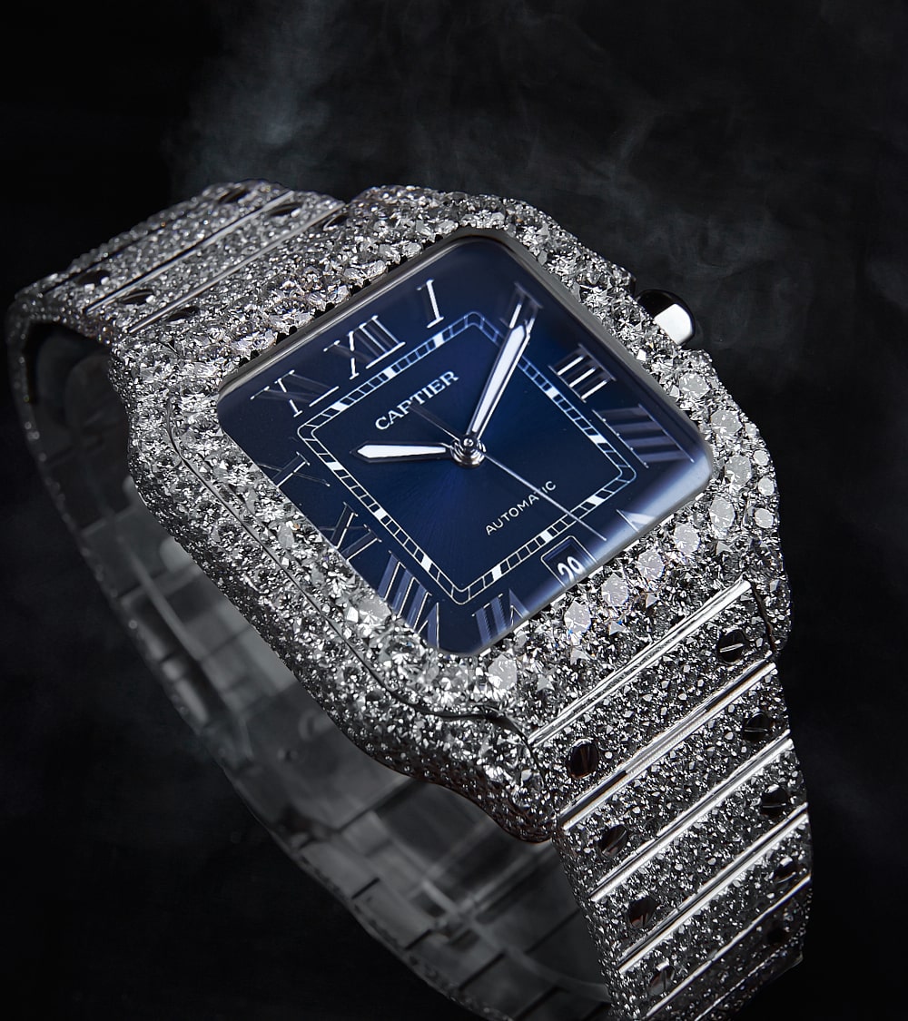 Cartier-Santos-Large-39.8-Steel-Diamond-CARSAN0180-0-min