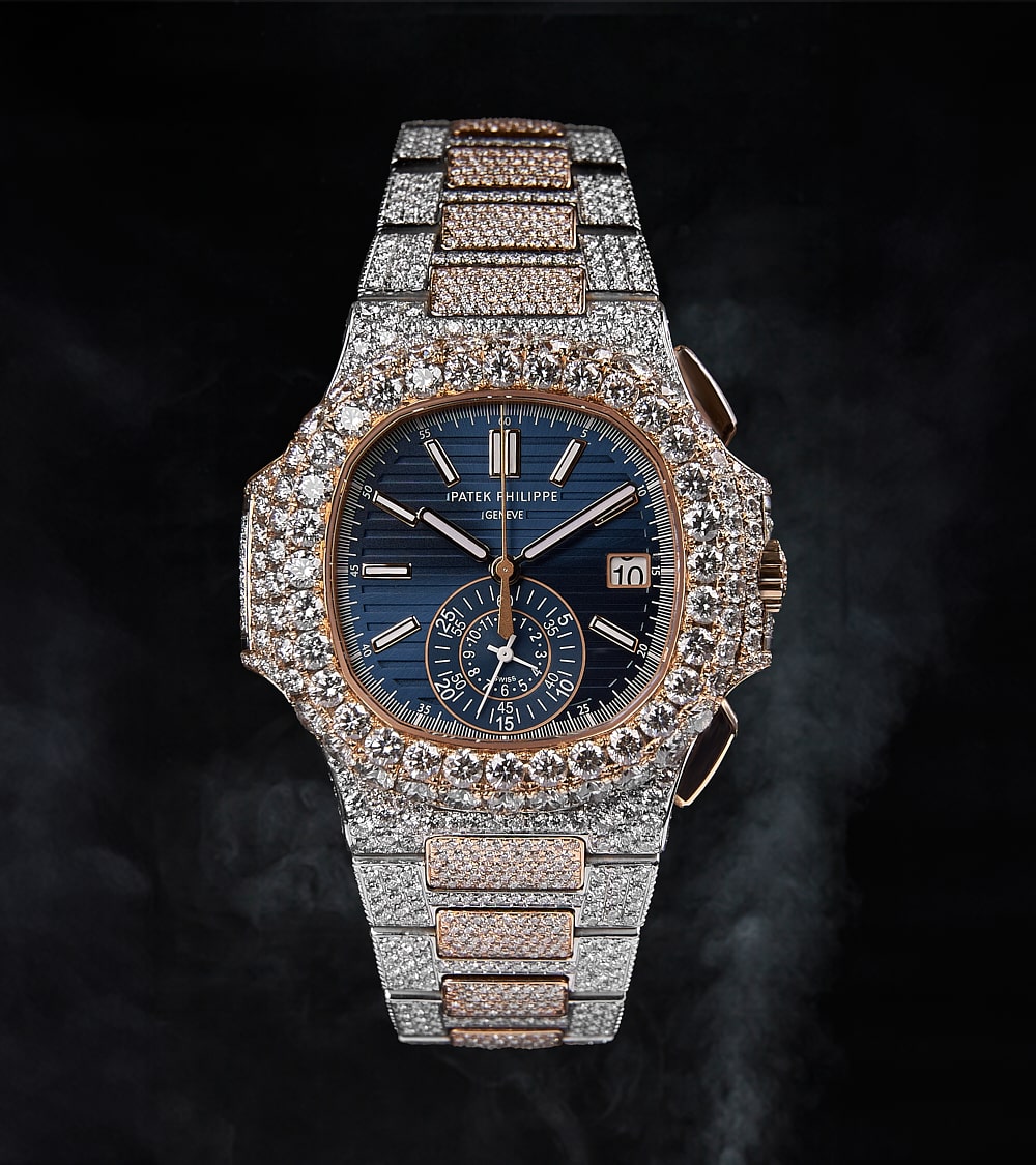 Patek Philippe Nautilus 40.5 mm - Stainless Steel & Rose Gold - Blue Dial