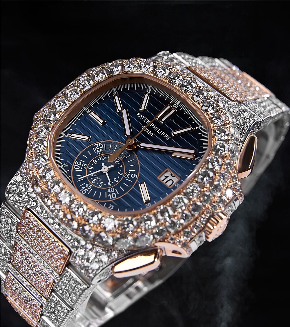 Patek Philippe Nautilus 40.5 mm - Stainless Steel & Rose Gold - Blue Dial