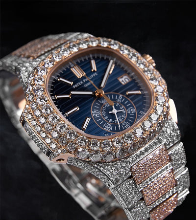 Patek Philippe Nautilus 40.5 mm - Stainless Steel & Rose Gold - Blue Dial