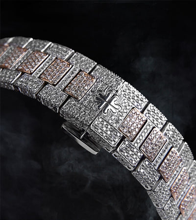 Patek Philippe Nautilus 40.5 mm - Stainless Steel & Rose Gold - Blue Dial