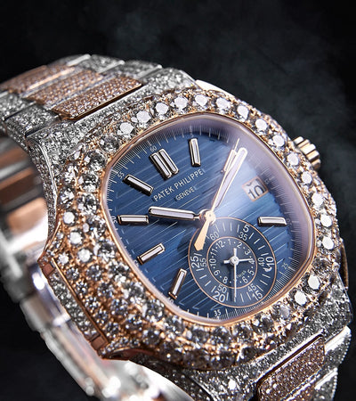 Patek Philippe Nautilus 40.5 mm - Stainless Steel & Rose Gold - Blue Dial