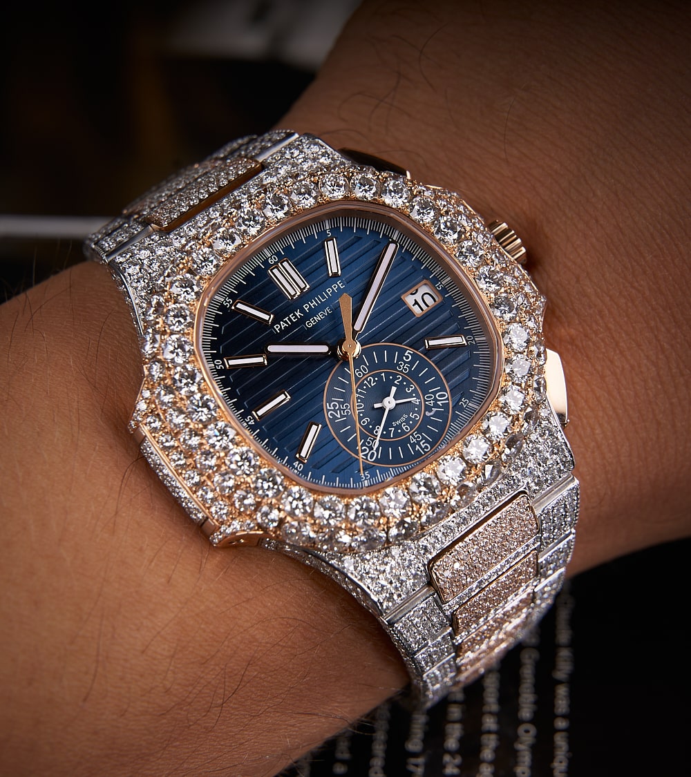 Patek Philippe Nautilus 40.5 mm - Stainless Steel & Rose Gold - Blue Dial