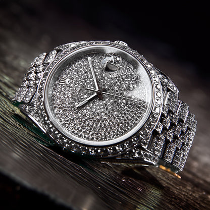 Rolex Datejust 41 - Oystersteel - Fully Custom-Diamond Set with Diamond "Covert" Dial - Jubilee