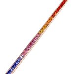 8k-Rose-Gold–Rainbow-Sapphire-Tennis-Bracelet