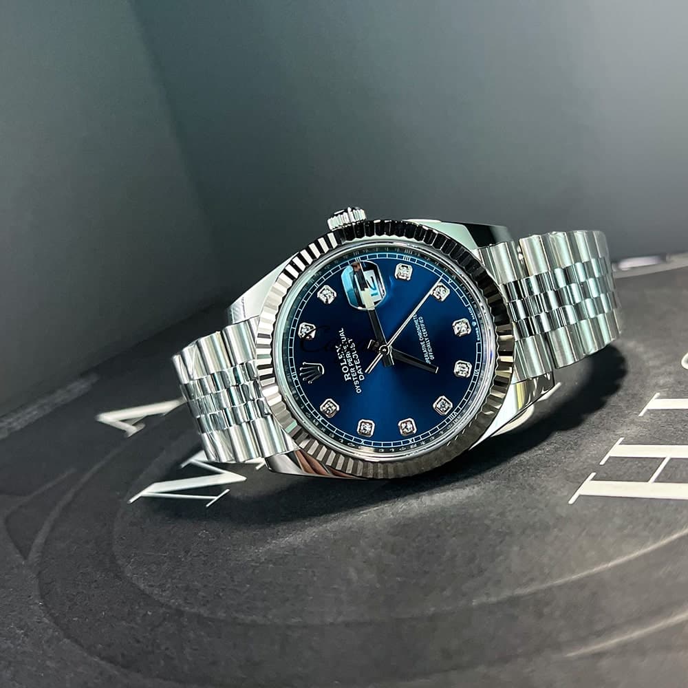 Datejust 41 - Oystersteel & White Gold - Blue Dial - Cagau