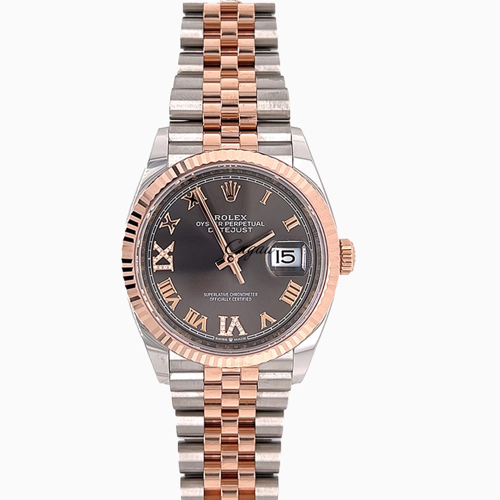 Rolex Datejust 36 Everose Gold & Oystersteel Diamond-Set Unisex Watch : buy  by the best price in Catalog of premium wristwatches Swiss Watches for Sale