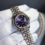 Rolex-Lady-Datejust-28-Oystersteel-18ct-Everose-Gold-Purple-Diamond-Dot-Dial-Jubilee-Bracelet-4-min