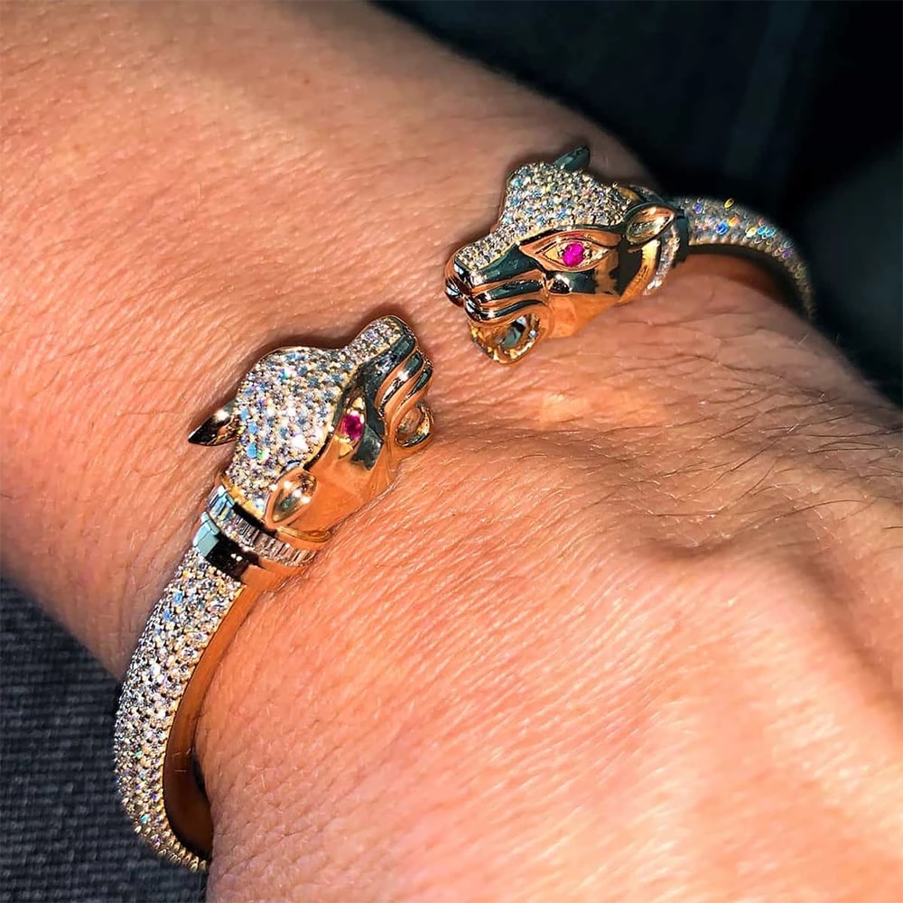 Jaguar Bangle Bracelet | Kristina Wright Jewelry