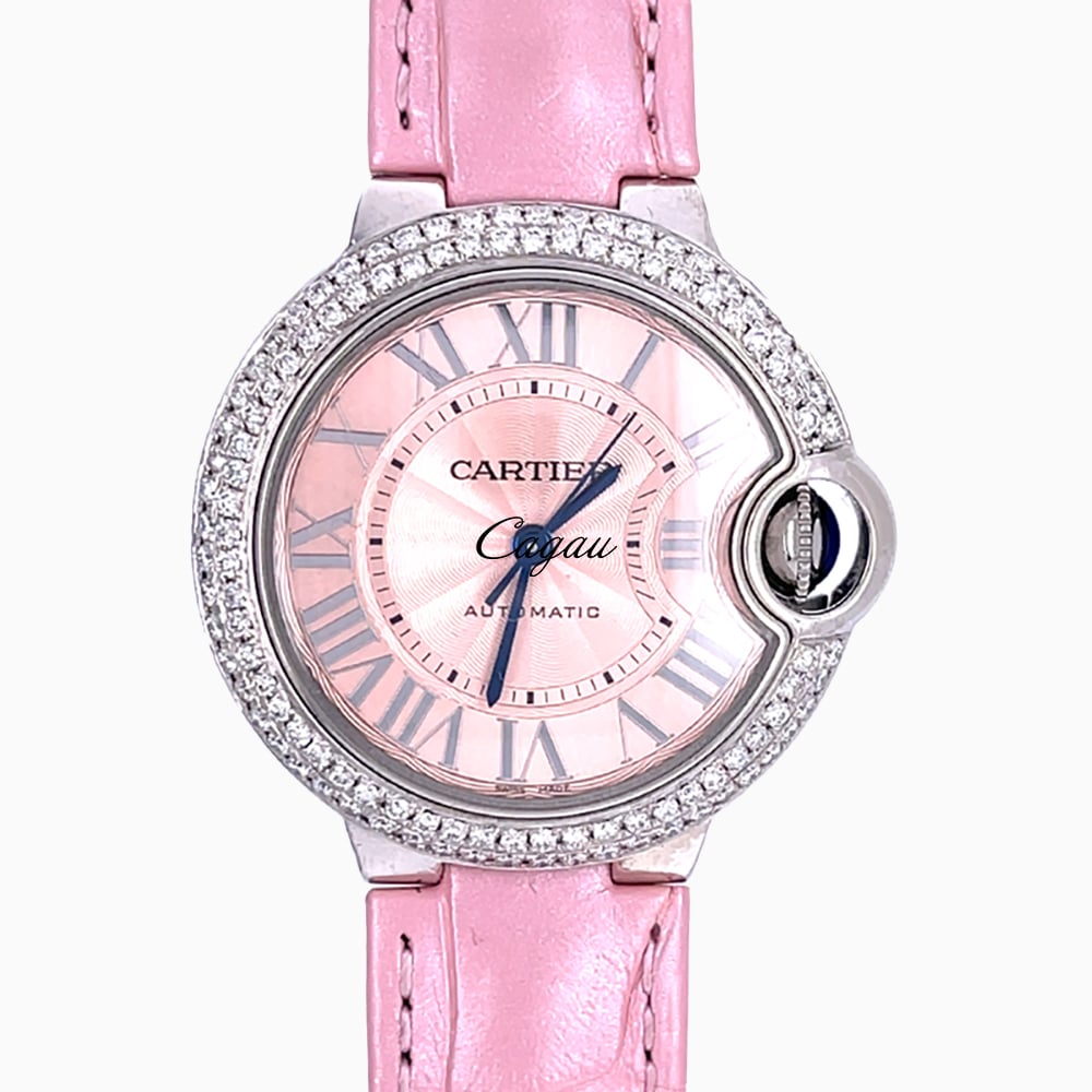 cartier-ballon-bleu-de-cartier-33-mm-pink-guilloche-dial-automatic-movement-custom-diamond-set