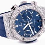 hublot-classic-fusion-45-mm-chronograph-titanium-blue-custom-diamond-set