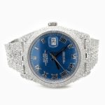 rolex-datejust-41-oystersteel-jubilee-azzurro-blue-dial-custom-diamond-set-pave-beze