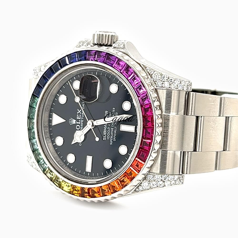 Rolex Submariner Men's Custom Diamond Watch