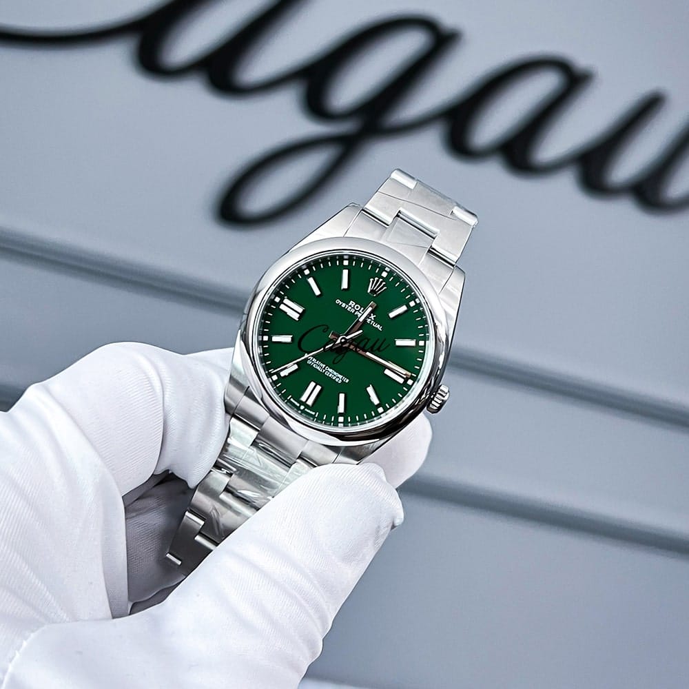 rolex-oyster-perpetual-41-oystersteel-oyster-green-dial