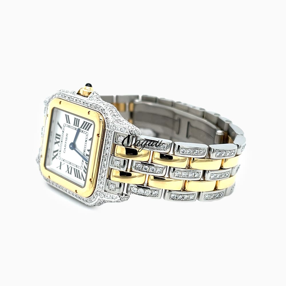 Panthere De Cartier Watch with Stainless Steel and Yellow Gold
