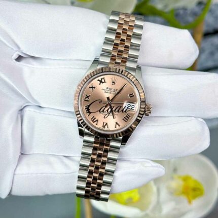 Rolex-Datejust-31-Oystersteel-Everose-Gold-Jubilee-Rose-Colour-Dial-7